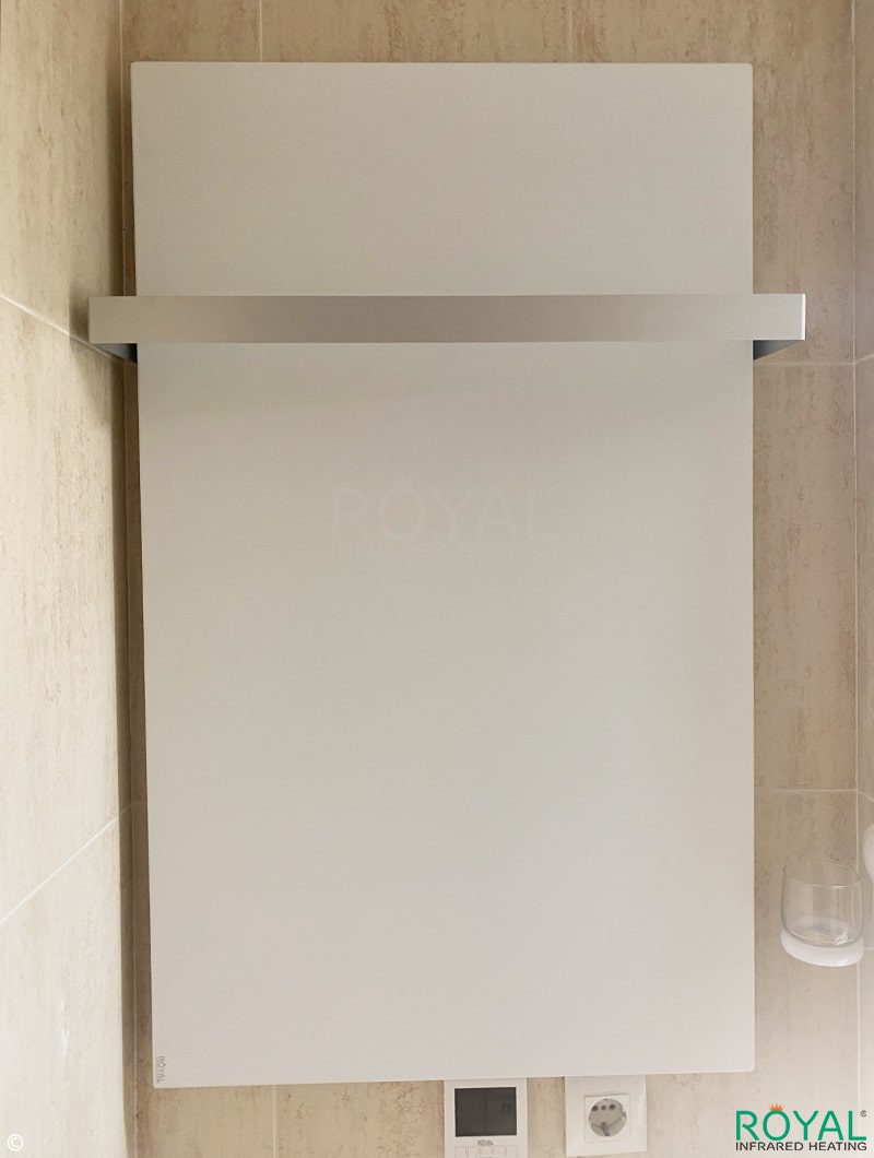 far-infrared-towel-rail-panel-heater-white-frameless-linteum-580-watts-royal-infrared-heating-spain-portugal5-min